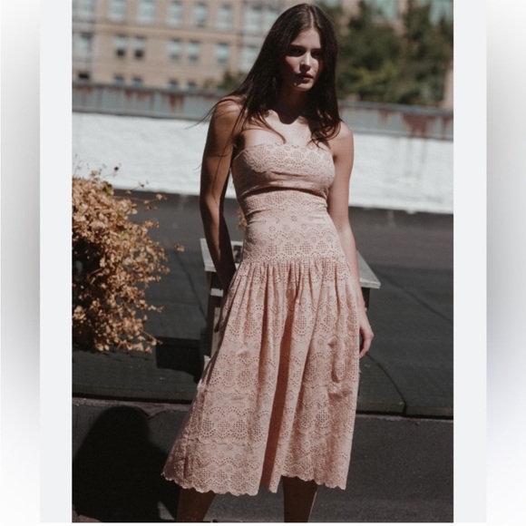 ST. Roche Benedict Dress Vanilla 0 - Picture 2 of 12